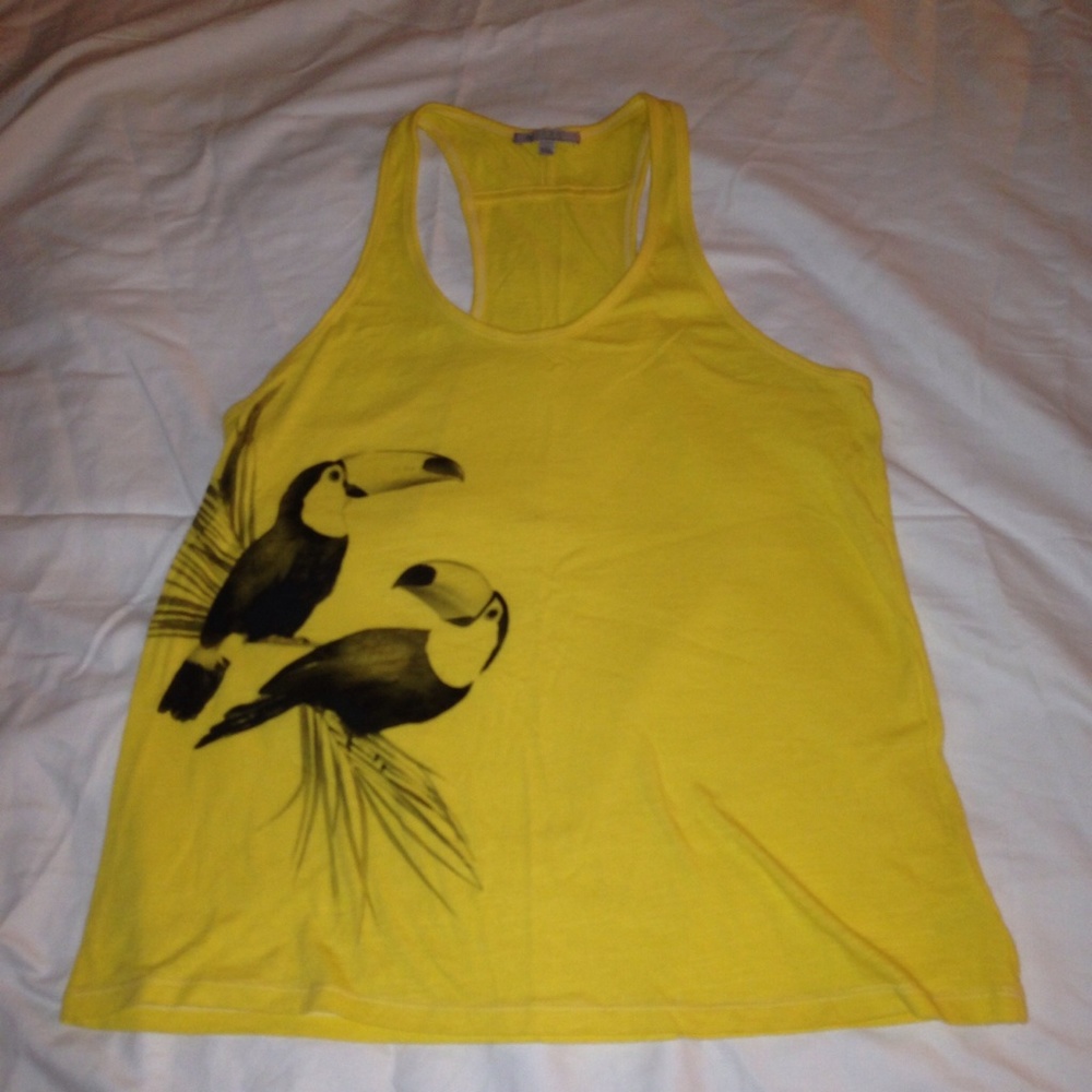 NWOT Gap Yellow Racerback Toucan Tank